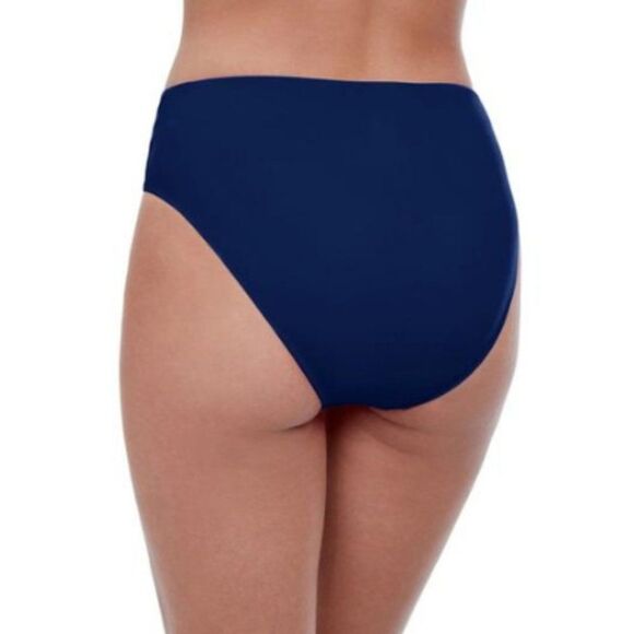 Gottex Profile By Gottex Navy Blue Tutti Frutti Mid Rise Tankini Bottom Size 14 - Picture 2 of 14